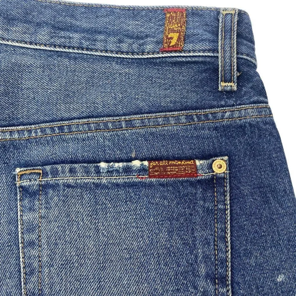 7 For All Mankind Jean Shorts Size 16